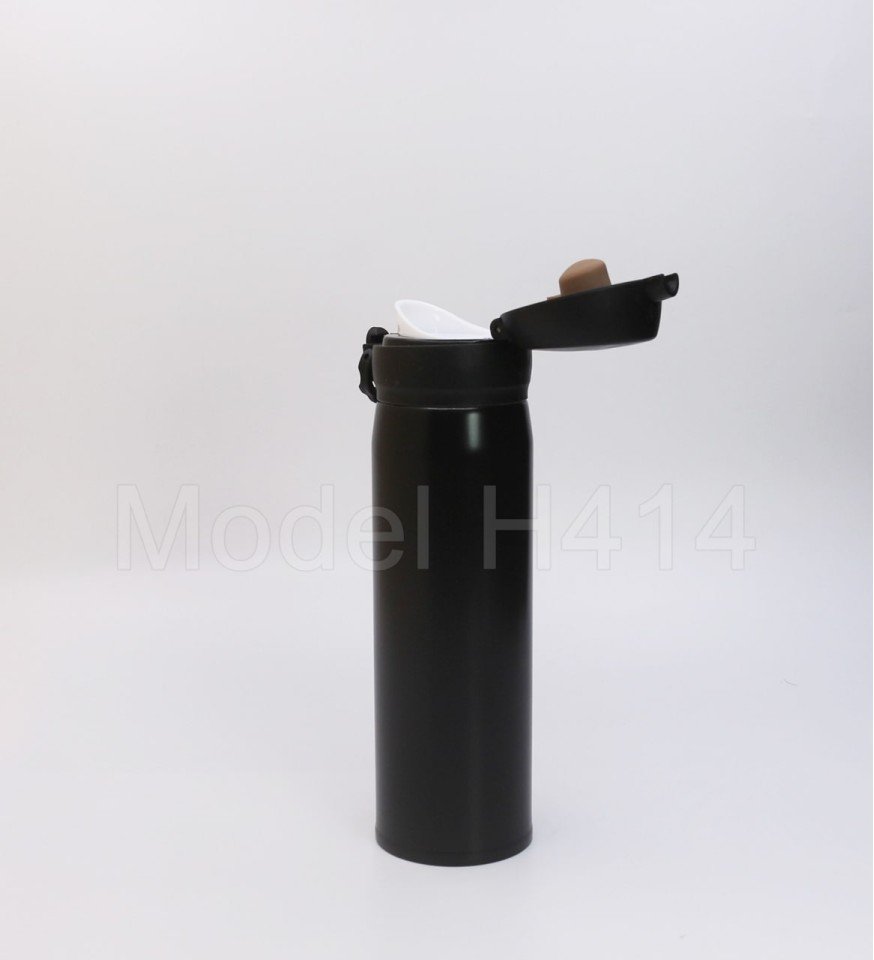 Steel Vacuum Flask with button - Image 2