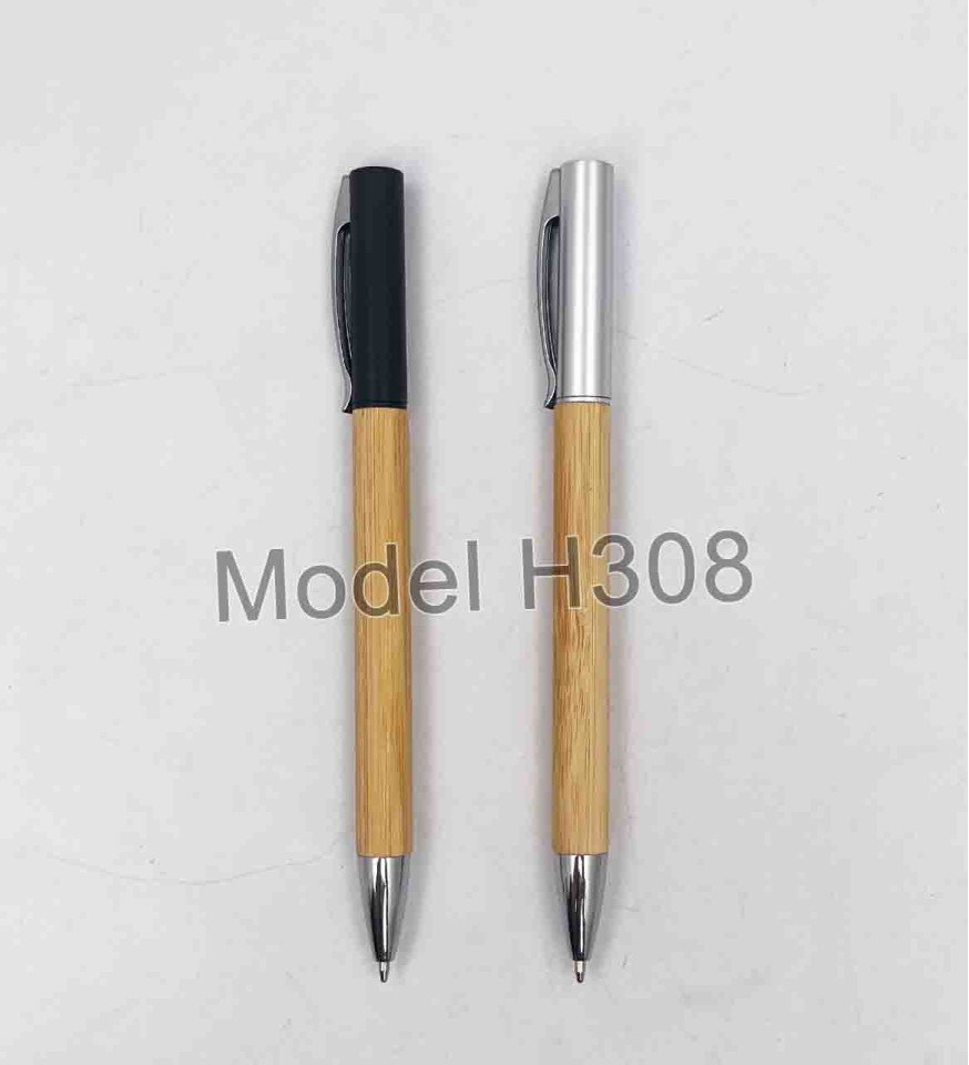 Wooden Ball Pen With Metal Clip - Image 2