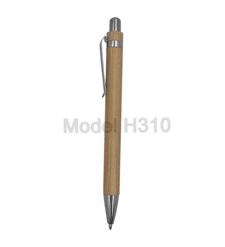 Wooden Ball Pen With Metal Clip - Image 2