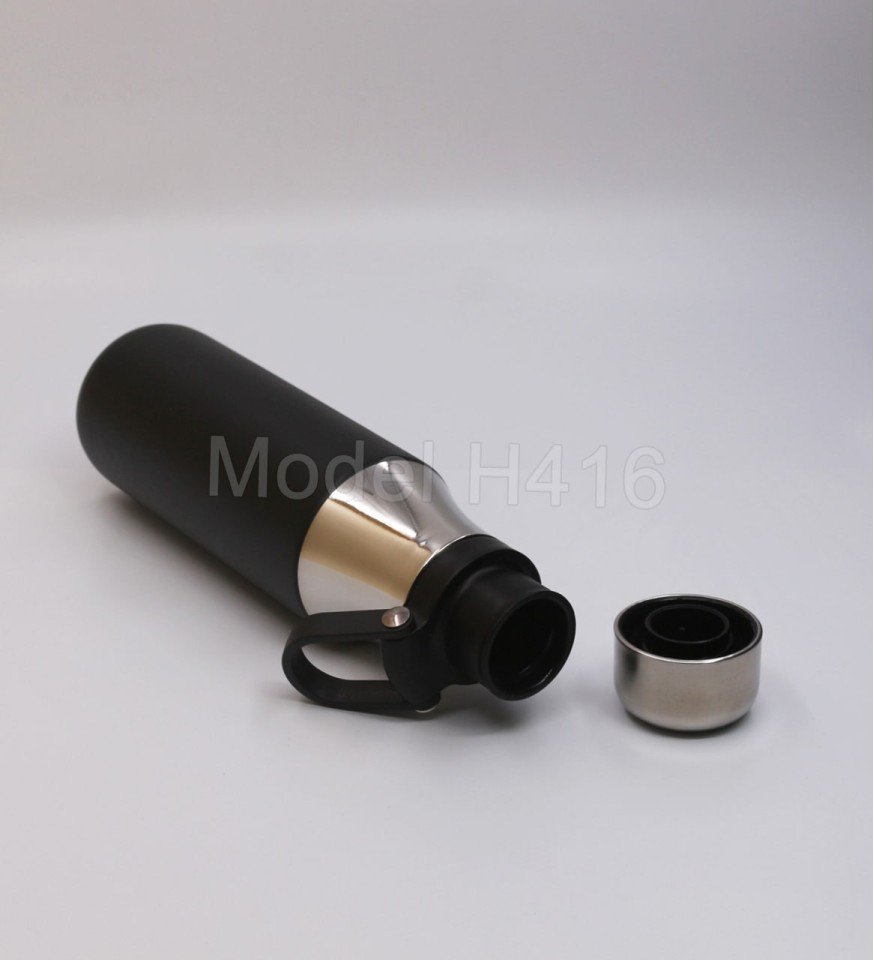 Steel Vacuum Flask with Handle - Image 2