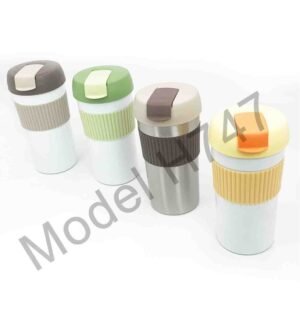 Travel Vacuum Mug with Rubber Grip