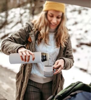 Steel Vacuum Flask with Cup 500 ml