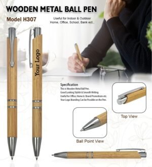 Wooden Metal Ball Pen