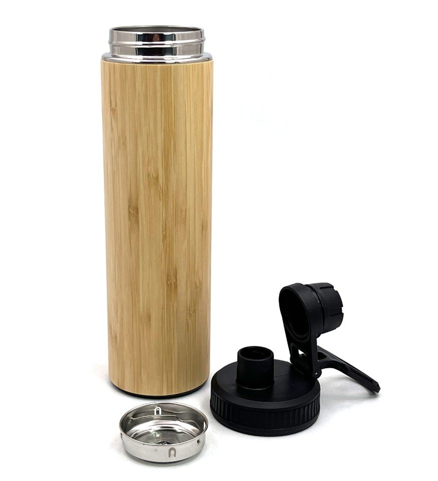 Wooden Sports Sipper Vacuum Flask - Image 2
