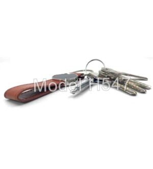 Metal Keychain With PU Belt