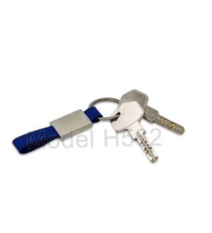 Metal Keychain With PU Belt