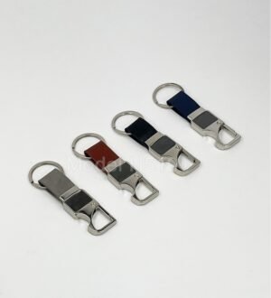 Metal Hook Keychain With Opener