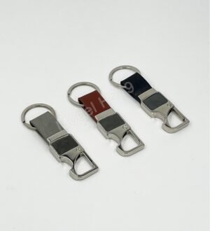 Metal Hook Keychain With Opener