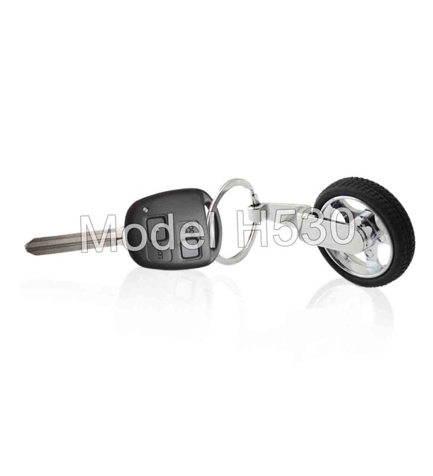 Tyre Shape Metal Keychain - Image 2