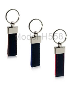 Metal Keychain With PU Belt