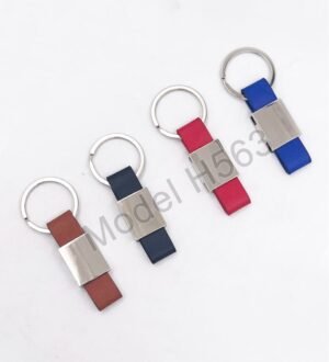 Metal Keychain With PU Strap