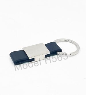 Metal Keychain With PU Strap