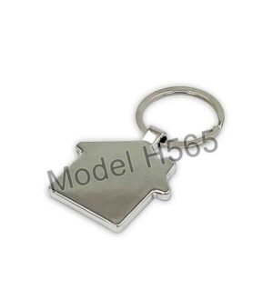 Home Shape Wooden Keychain