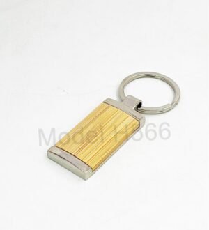 Wooden Metal Keychain