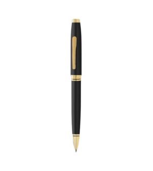 Cross Coventry Black Lacquer with Gold-Tone Ballpoint Pen with Box