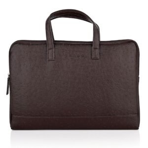 RACIE CR LAPTOP SLEEVE With Luggage Strap & handle – BROWN